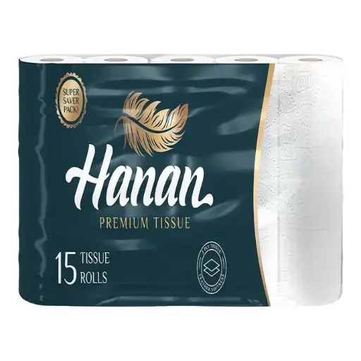 HANAN TOILET ROLLS 15 PACK BALE 